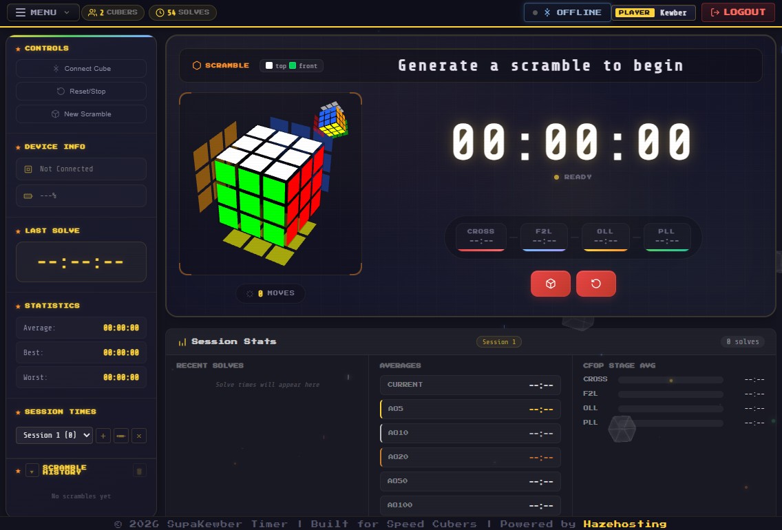 Dark interface screenshot from a frontend timer project